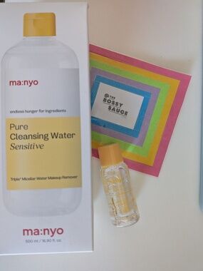 🌸 ma:nyo Pure Cleansing Water Sensitive 500ml + Mini Travel Duo NWT
